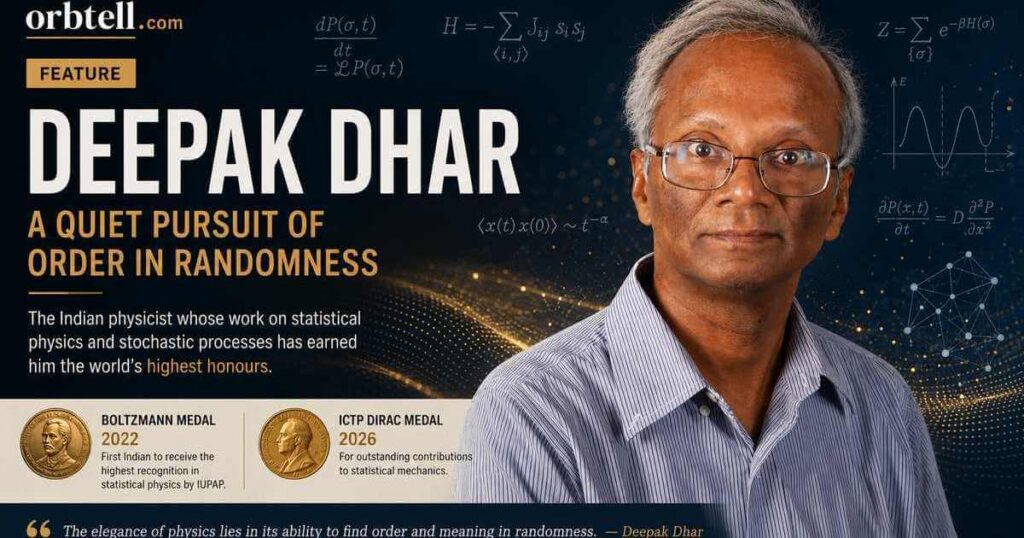 Deepak Dhar: Journey from Boltzmann Medal to ICTP Dirac Medal Deepak Dhar Indian theoretical physicist